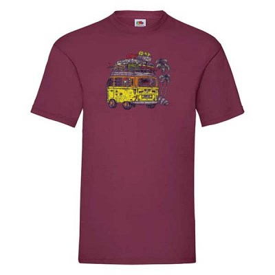 ΜΠΟΡΝΤΩ t-shirt FRUIT OF THE LOOM με στάμπα A417